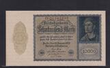 Weimarer Republik, Reichsbank, 10000 Mark Ro.69b, DEU-78b, Reichsdruck, KN 8 stellig, FZ: O, -