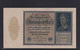Weimarer Republik, Reichsbank, 10000 Mark Ro.69b, DEU-78b, Reichsdruck, KN 8 stellig, FZ: P, -