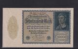 Weimarer Republik, Reichsbank, 10000 Mark Ro.69b, DEU-78b, Reichsdruck, KN 8 stellig, FZ: Q, -