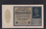 Weimarer Republik, Reichsbank, 10000 Mark Ro.69b, DEU-78b, Reichsdruck, KN 8 stellig, FZ: Q, -