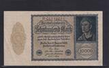 Weimarer Republik, Reichsbank, 10000 Mark Ro.69b, DEU-78b, Reichsdruck, KN 8 stellig, FZ: R, -