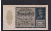 Weimarer Republik, Reichsbank, 10000 Mark Ro.69b, DEU-78b, Reichsdruck, KN 8 stellig, FZ: T, -