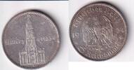 Deutsches Reich, Drittes Reich, 5 Reichsmark Garnisonkirche Potsdam, mit Datum, -