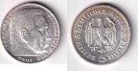 Deutsches Reich, Drittes Reich, 5 Reichsmark Paul von Hindenburg, -