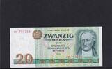 Deutschland, DDR, 20 Mark Ro.362a, DDR-24a, Erste Auflage, Typensatz, KN 6 stellig, Serie: MF, -