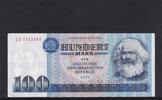 Deutschland, DDR, 100 Mark Ro.363c, DDR-25c, zweite Auflage, Computerdruck, Serie: CG, -