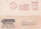 Deutsches Reich, Drittes Reich, Sudeten, Postkarte, Freistempler, Firmenpost, Albrechtsdorf, Gablonz, -