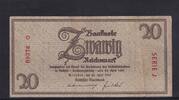 Deutsches Reich, Drittes Reich, 20 Reichsmark Sächsische Staatsbank Dresden, Ro.184a, DEU-260a, KN. 5 stellig, Serie: J, -