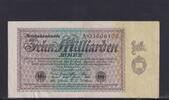 Weimarer Republik, Reichsbank, 10 Milliarden Mark Ro.113a, DEU-134a, Reichsdruck Serie: A, -