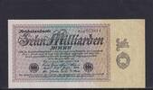 Weimarer Republik, Reichsbank, 10 Milliarden Mark Ro.113b, DEU-134b, Firmendruck, FZ: AM, braun, -