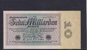 Weimarer Republik, Reichsbank, 10 Milliarden Mark Ro.113b, DEU-134b, Firmendruck, FZ: AM, braun, -