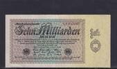 Weimarer Republik, Reichsbank, 10 Milliarden Mark Ro.113b, DEU-134b, Firmendruck, FZ: X, braun, -