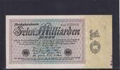 Weimarer Republik, Reichsbank, 10 Milliarden Mark Ro.113b, DEU-134b, Firmendruck, FZ: AM braun, -