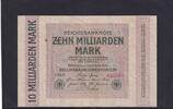 Weimarer Republik, Reichsbank, 10 Milliarden Mark Ro.114a, DEU-136f, Firmendruck, Wz. Hakensterne, KN 6stellig, FZ. HH, -