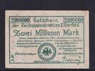 Weimarer Republik, Reichsbahn, 2 Millionen Mark Reichsbahndirektion Elberfeld, -