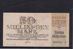 Weimarer Republik, Reichsbahn, 50 Milliarden Mark Reichsverkehrsministerium Zweigstelle Bayern, München, Wz. Wellenbündel, -