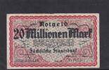 Deutsches Reich, Sächsische Staatsbank, 20 Millionen Mark Dresden, Serie: H, -