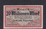 Deutsches Reich, Sächsische Staatsbank, 20 Millionen Mark Dresden, Serie: I, -