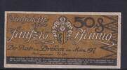 Deutsches Reich, Sachsen, 50 Pfennig Dresden Rat der Stadt, Reihe: KK, -