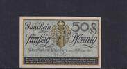 Weimarer Republik, Sachsen, 50 Pfennig Dresden Rat der Stadt, Papier weiß, Reihe H, -