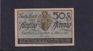 Weimarer Republik, Sachsen, 50 Pfennig Dresden Rat der Stadt, Papier grau, Reihe E, -