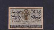 Weimarer Republik, Sachsen, 50 Pfennig Dresden Rat der Stadt, Papier grau, Reihe C, -