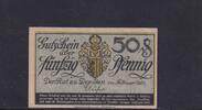Weimarer Republik, Sachsen, 50 Pfennig Dresden Rat der Stadt, Papier grau, Reihe D, -
