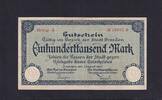 Weimarer Republik, Sachsen, 100000 Mark Dresden Rat der Stadt, Reihe A, -