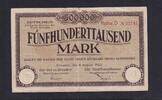 Weimarer Republik, Sachsen, 500000 Mark Dresden Rat der Stadt, Reihe D, KN 5 stellig, -