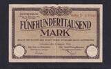 Weimarer Republik, Sachsen, 500000 Mark Dresden Rat der Stadt, Reihe D, KN 5 stellig, -