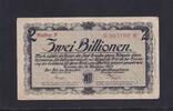 Weimarer Republik, Sachsen, 2 Billionen Mark Dresden Rat der Stadt, Reihe F, -