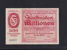 Weimarer Republik, Sachsen, 500 Millionen Mark Dresden-Altstadt, Amtshauptmannschaft, mit KN 5 stellig, -