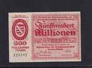 Weimarer Republik, Sachsen, 500 Millionen Mark Dresden-Altstadt, Amtshauptmannschaft, mit KN 6 stellig, -