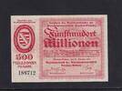 Weimarer Republik, Sachsen, 500 Millionen Mark Dresden-Altstadt, Amtshauptmannschaft, mit KN 6 stellig, -