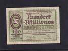 Weimarer Republik, Sachsen, 100 Millionen Mark Dresden-Altstadt, Amtshauptmannschaft, mit KN 6 stellig, -