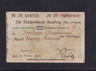 Weimarer Republik, Sachsen, 20 Milliarden Mark Radeburg Stadtgirokasse, -