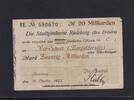 Weimarer Republik, Sachsen, 20 Milliarden Mark Radeburg Stadtgirokasse, -