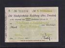 Weimarer Republik, Sachsen, 5 Millionen Mark Radeburg Stadtgirokasse, -