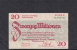 Weimarer Republik, Sachsen, 20 Millionen Mark Dresden-Neustadt, Amtshauptmannschaft, KN 6 stellig, -