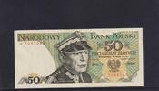 Polen 50 Zloty 1 Buchstabe vor KN, U, -