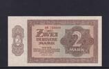 Deutschland Sowjetische Besatzungszone, 2 Mark Ro.341b, SBZ-12b, KN 6 stellig, Serie: AN, -