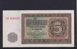 Deutschland, DDR, 5 Mark Ro.342d, DDR-4a, KN 7 stellig Serie: AH, Platten Nr.507/403, -