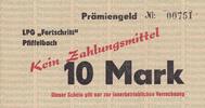 Deutschland, DDR, 10 Mark LPG-Geld, LPG Pfiffelbach, -