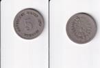 Deutsches Reich, Kaiserreich, 5 Pfennig kleiner Adler, Kupfer/ Nickel, -