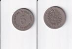 Deutsches Reich, Kaiserreich, 5 Pfennig kleiner Adler, Kupfer/ Nickel, -