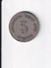 Deutsches Reich, Kaiserreich, 5 Pfennig kleiner Adler, Kupfer/ Nickel, -