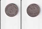 Deutsches Reich, Kaiserreich, 5 Pfennig großer Adler, Kupfer/Nickel, -