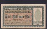 Bayern, 5 Millionen Mark München, Bayerische Staatsbank, -