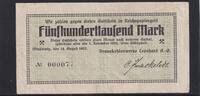 Thüringen 500000 Mark Meuselwitz, Braunkohlenwerke Leonhard, -
