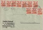 Sachsen, Sowjetische Besatzungszone, Brief Zehnfachfrankatur, Neusalza-Spremberg, Ebersbach, -